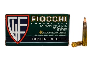 Fiocchi 223 Remington 55gr Pointed Soft Point Ammo - Box of 50